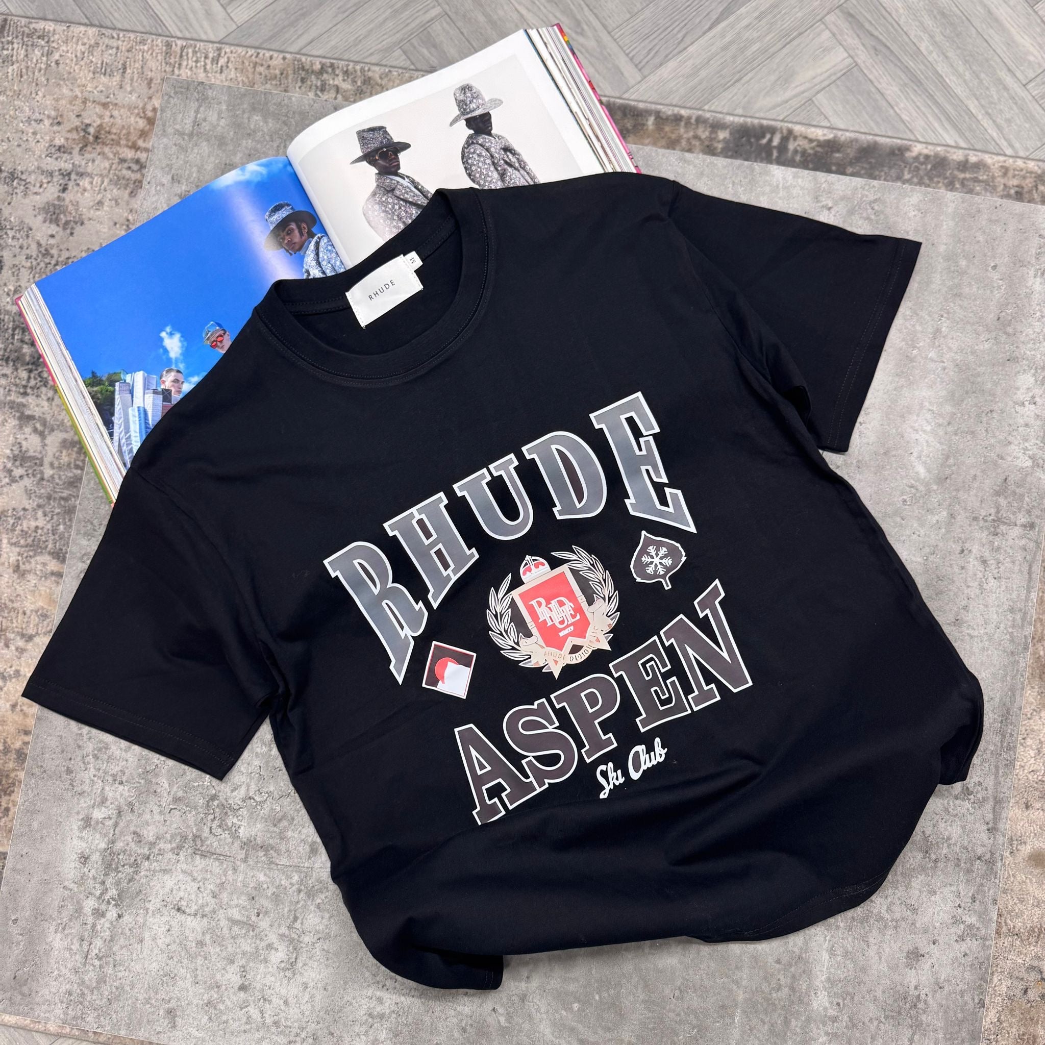 RHU ASPEN T SHIRT - BLACK