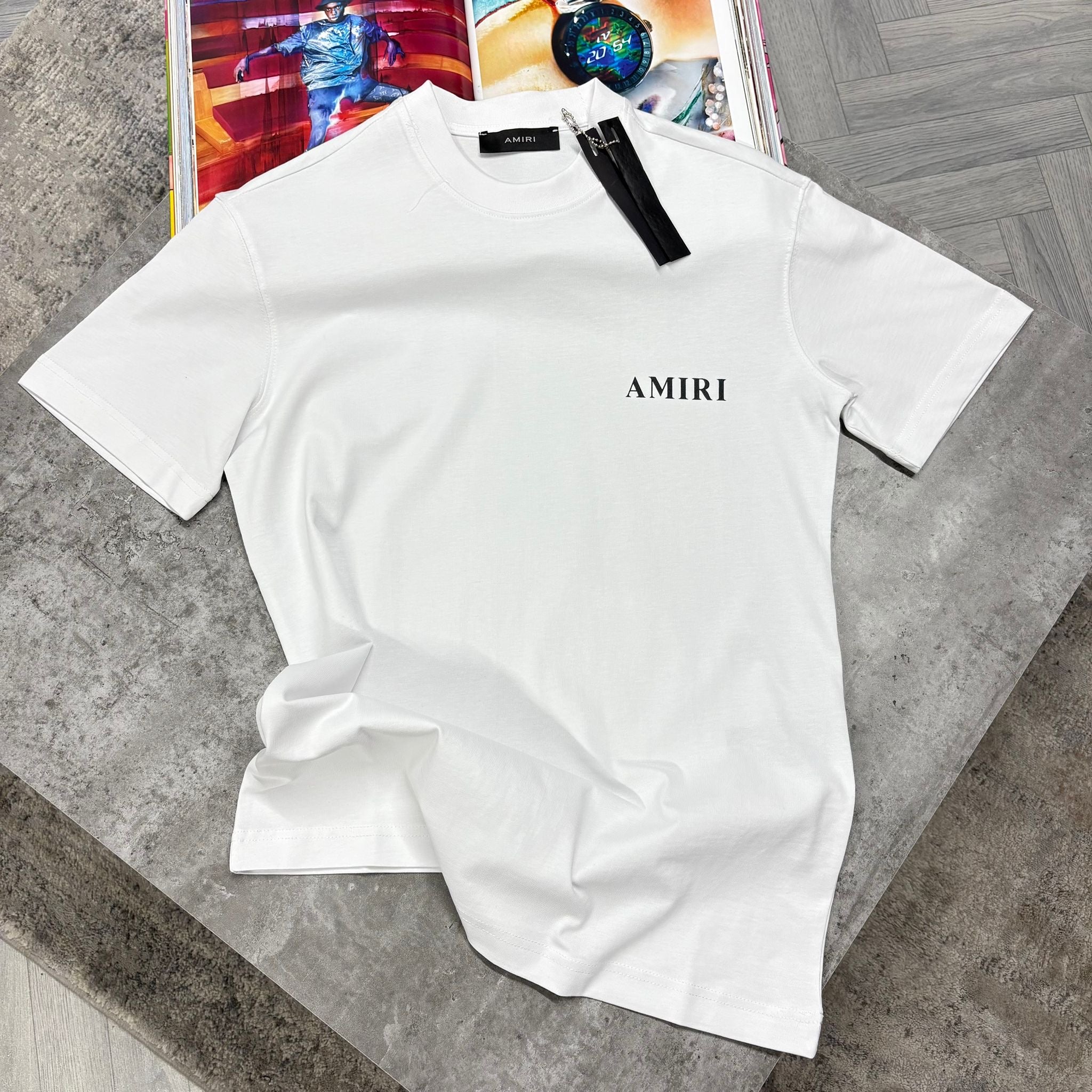 AM LOGO T SHIRT - WHITE