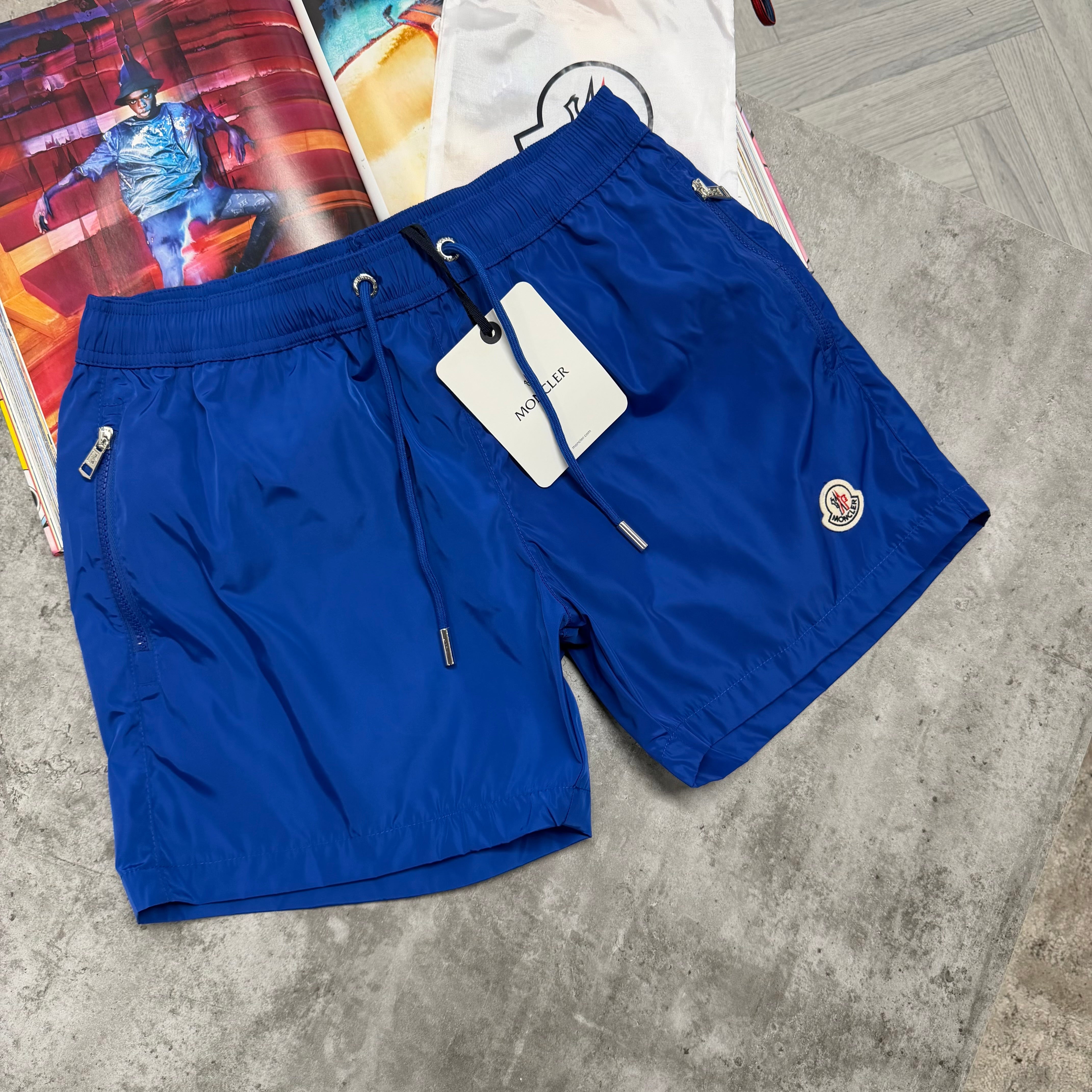 MNCLR ZIP POCKET BAGGED SWIMS - ROYAL BLUE