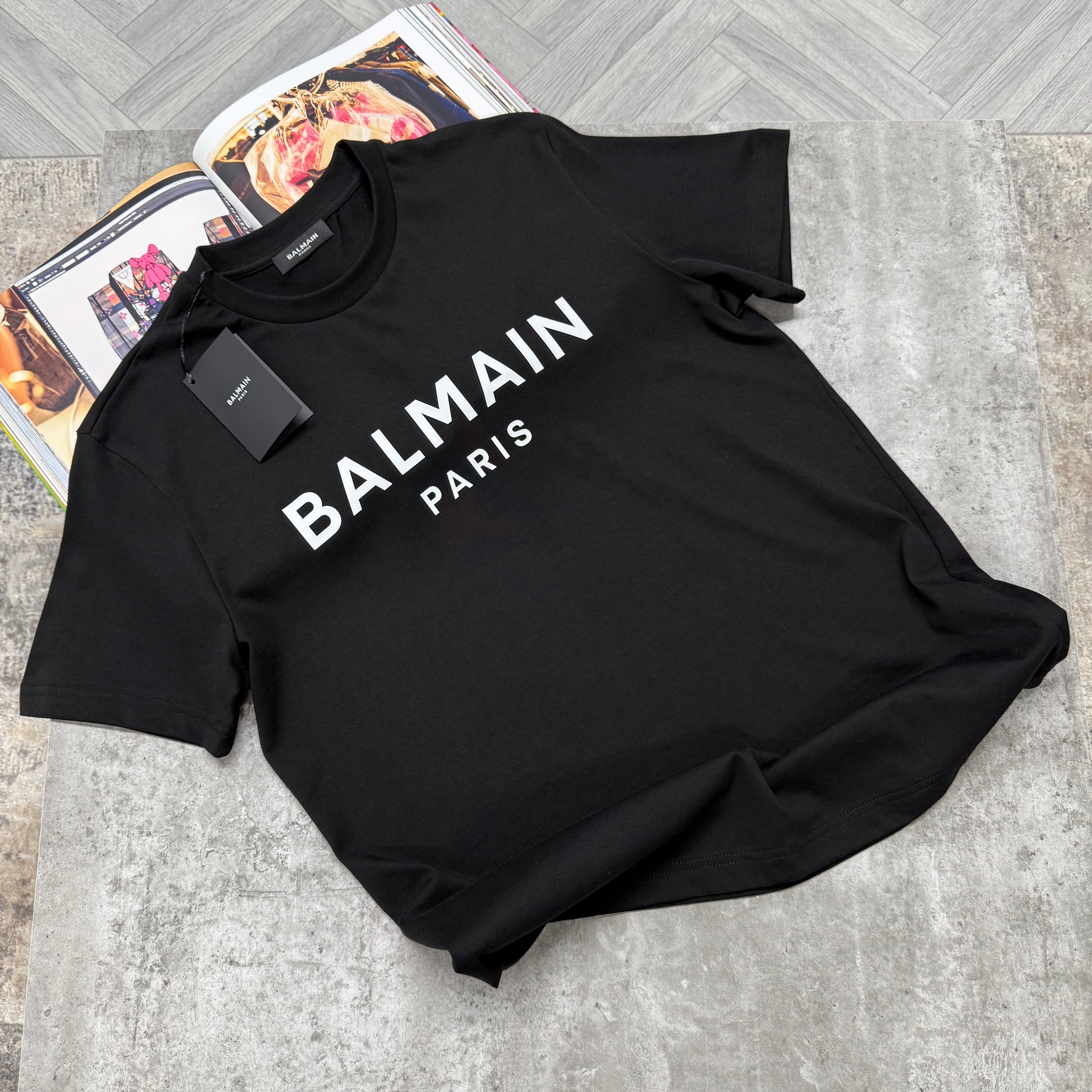 BLM PRINT LOGO T SHIRT - BLACK