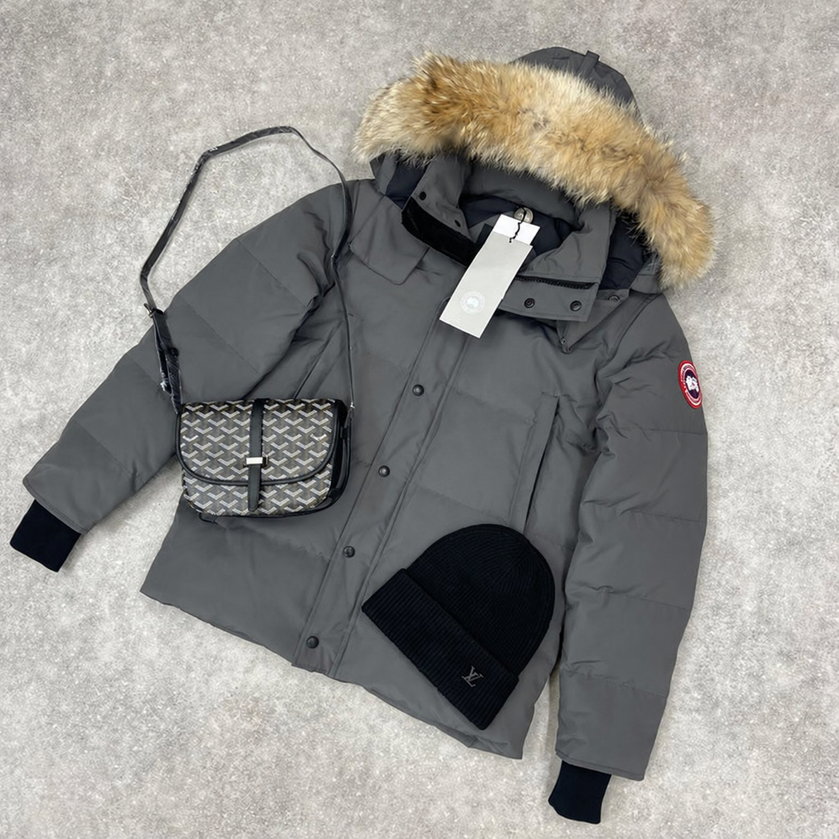 CG WYNDHAM COAT - CHARCOAL