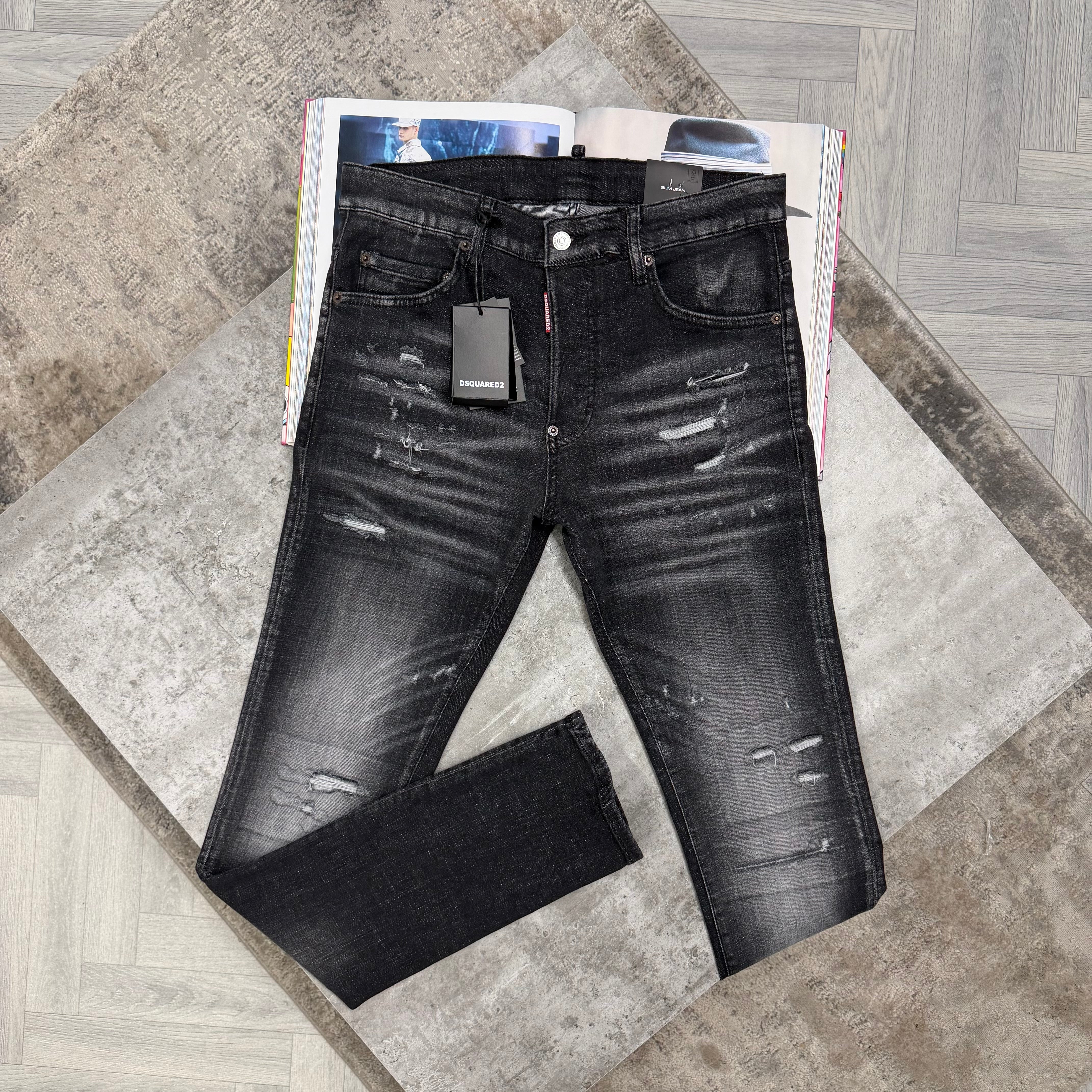 DSQ JEANS - BLACK
