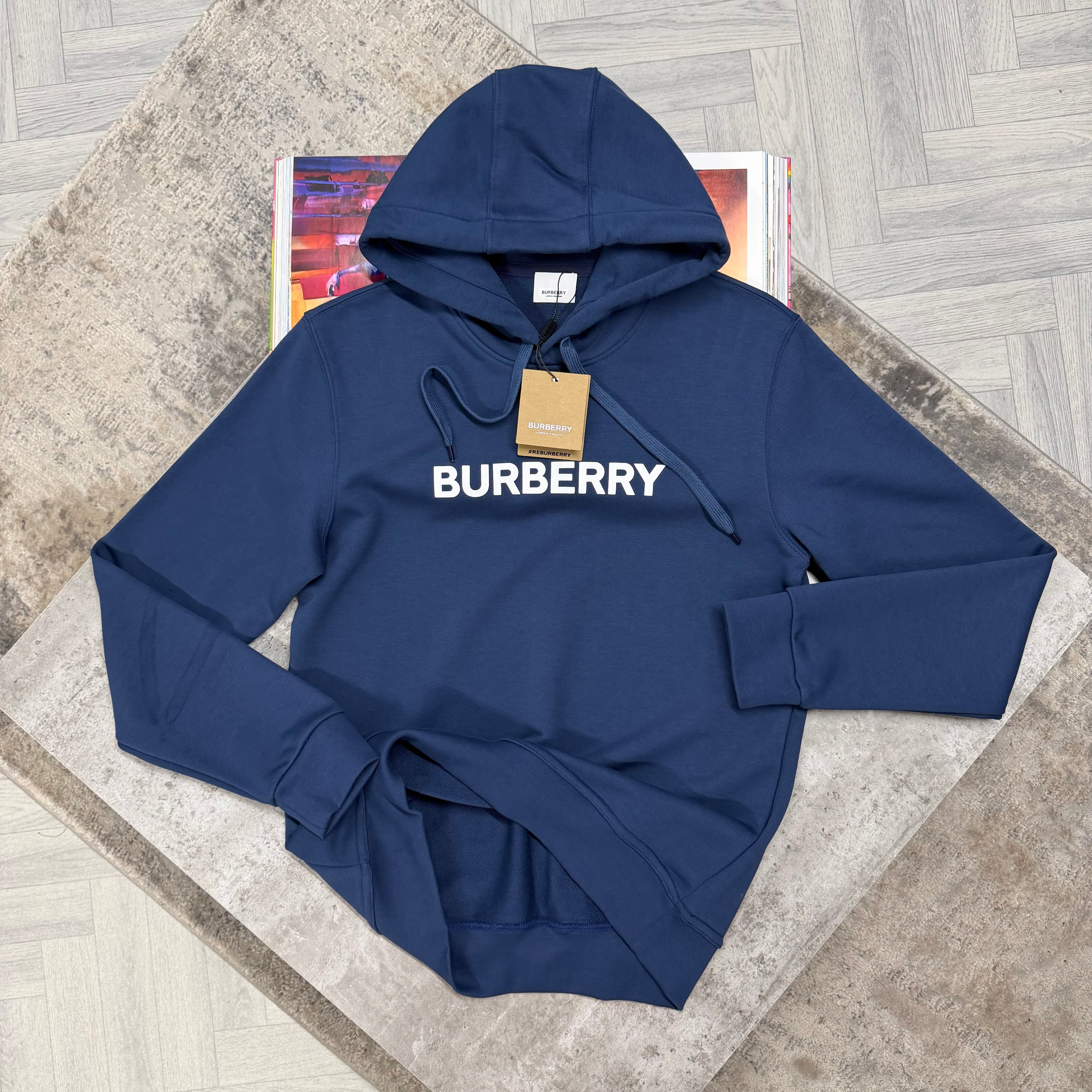 BBR LOGO HOODIE - INDIGO