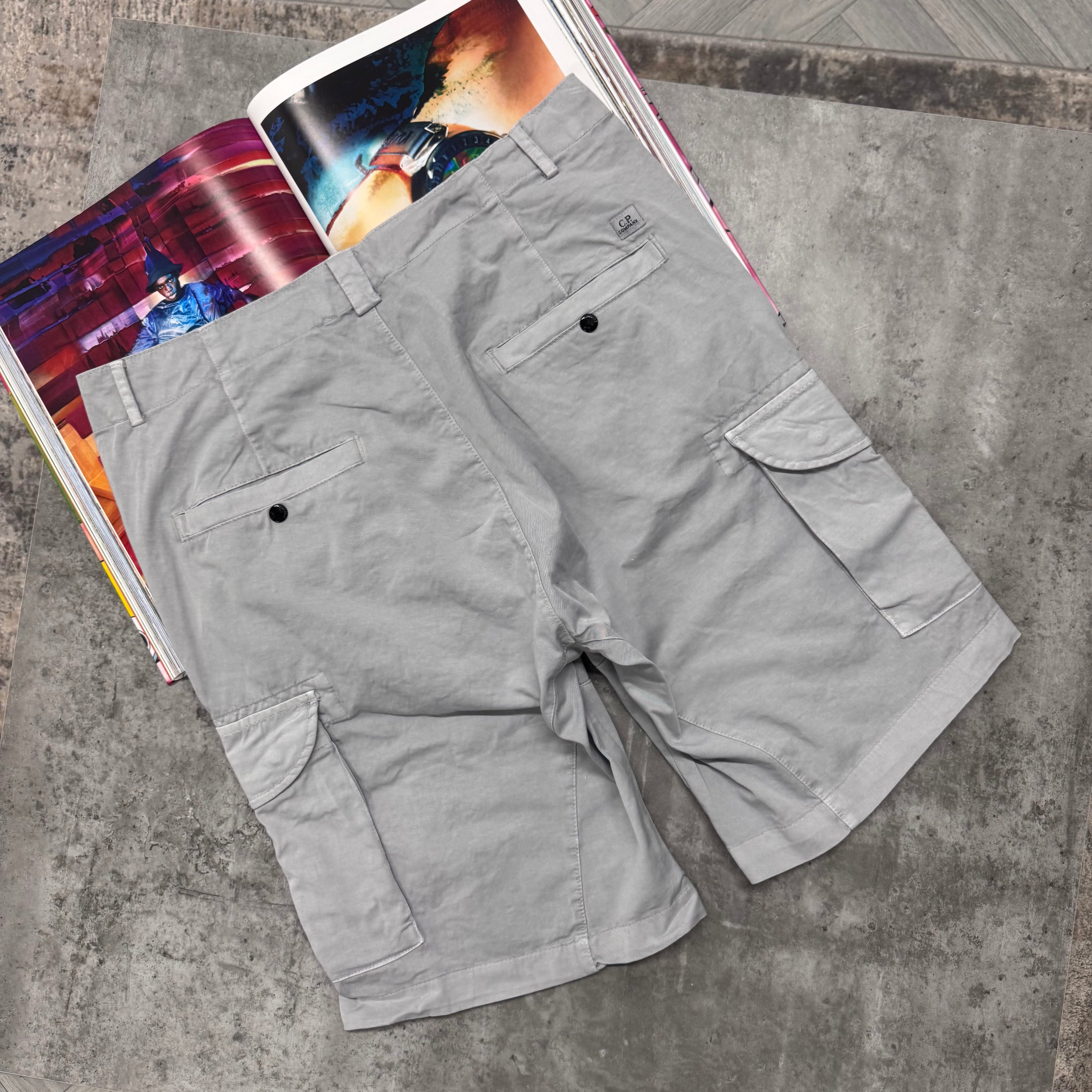 CP CARGO SHORTS - PEARL GREY