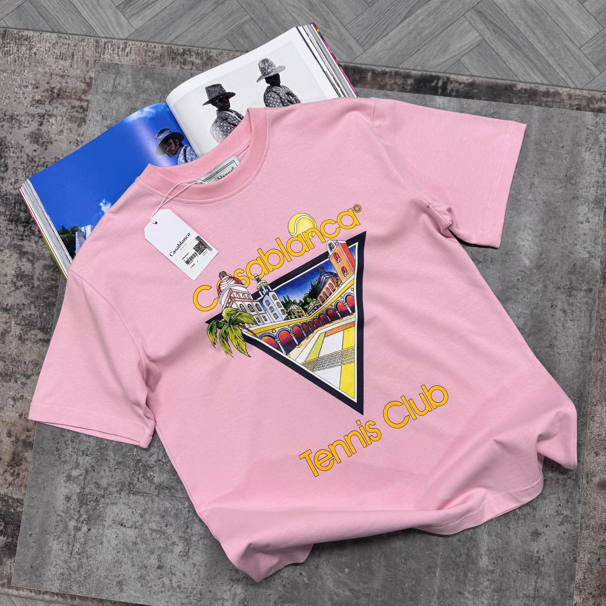 CASA TENNIS CLUB T SHIRT - PINK