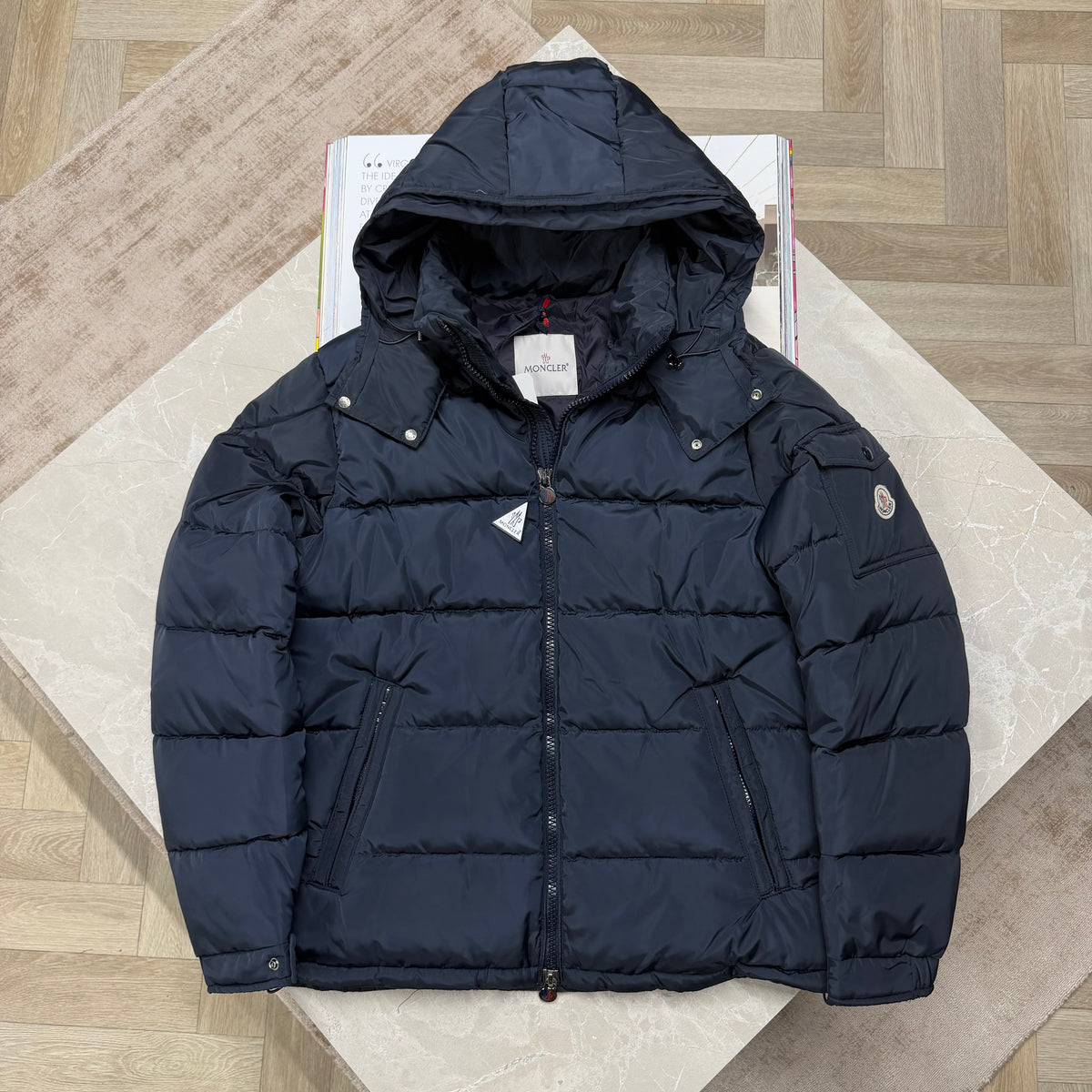 MNCLR MATTE MAYA COAT - NAVY