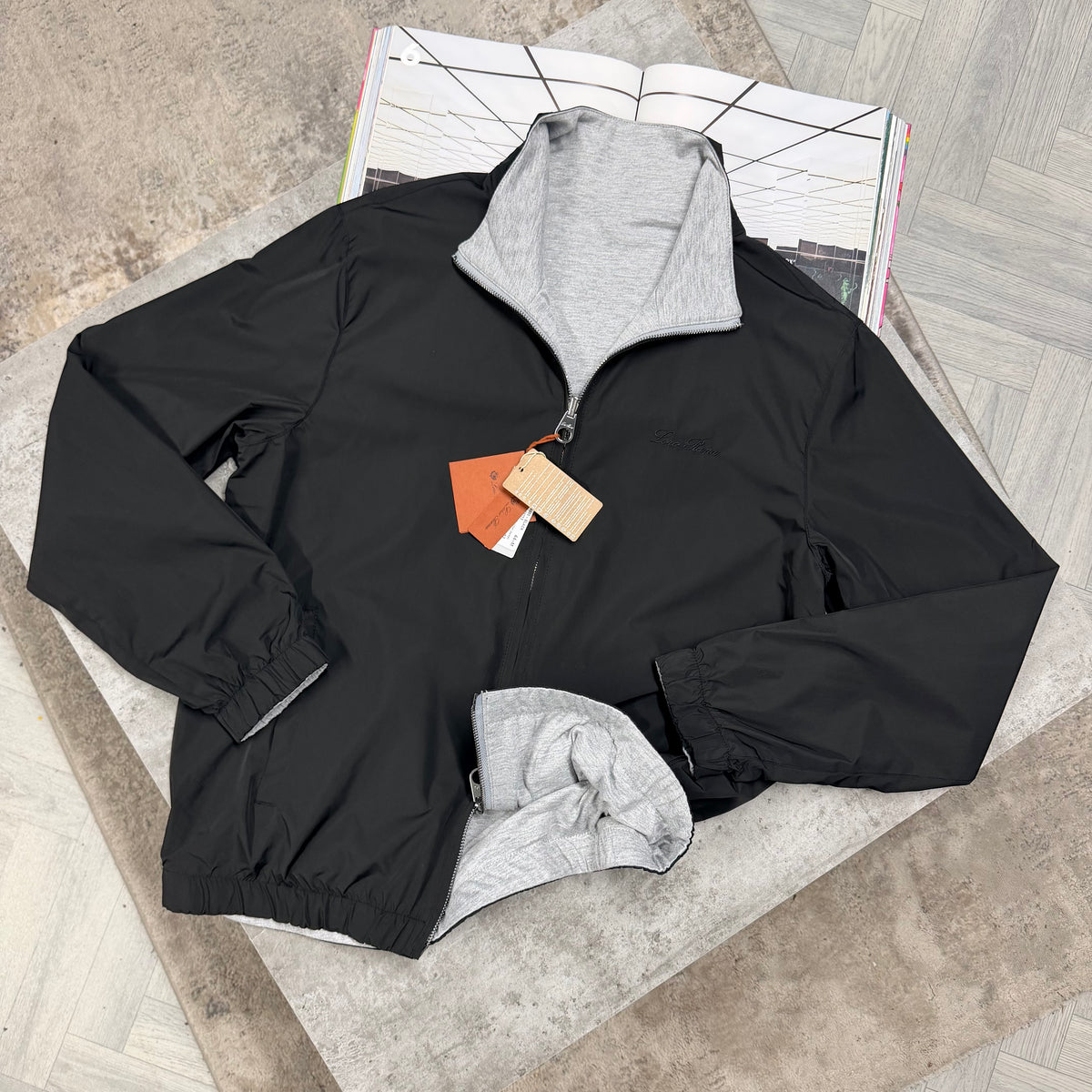 LORO REVERSIBLE JACKET - BLACK