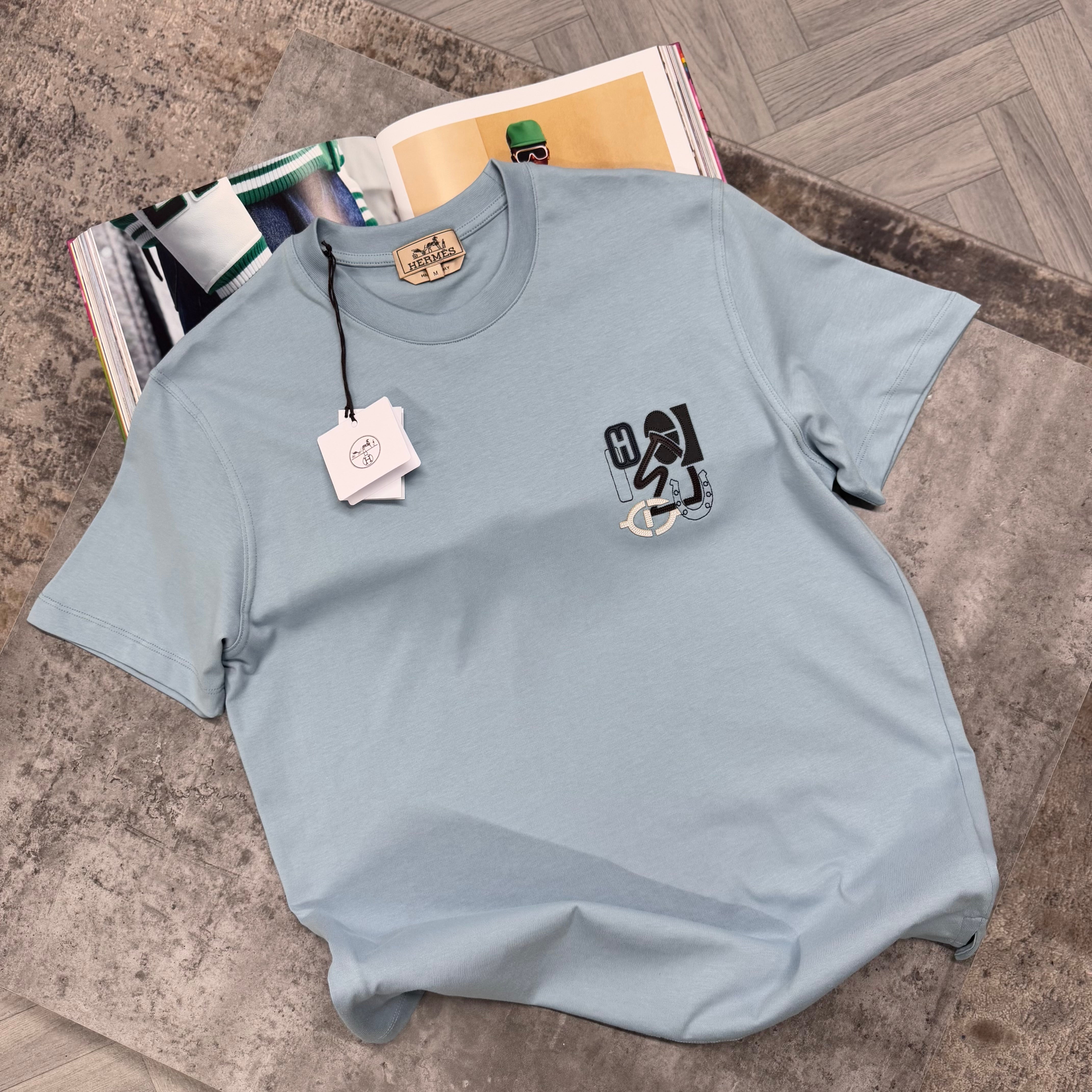 H T SHIRT - BLUE