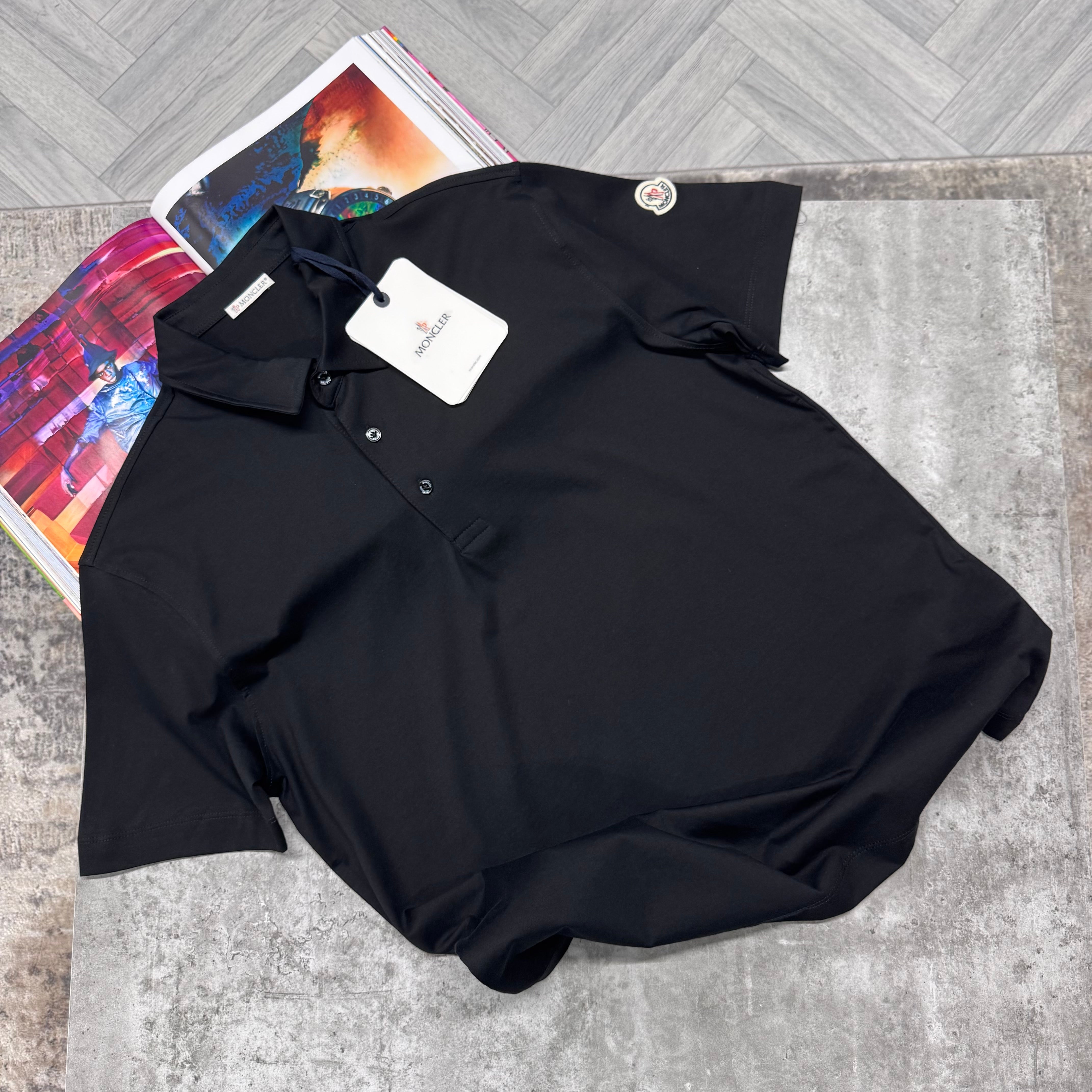 MNCLR POLO T SHIRT - BLACK