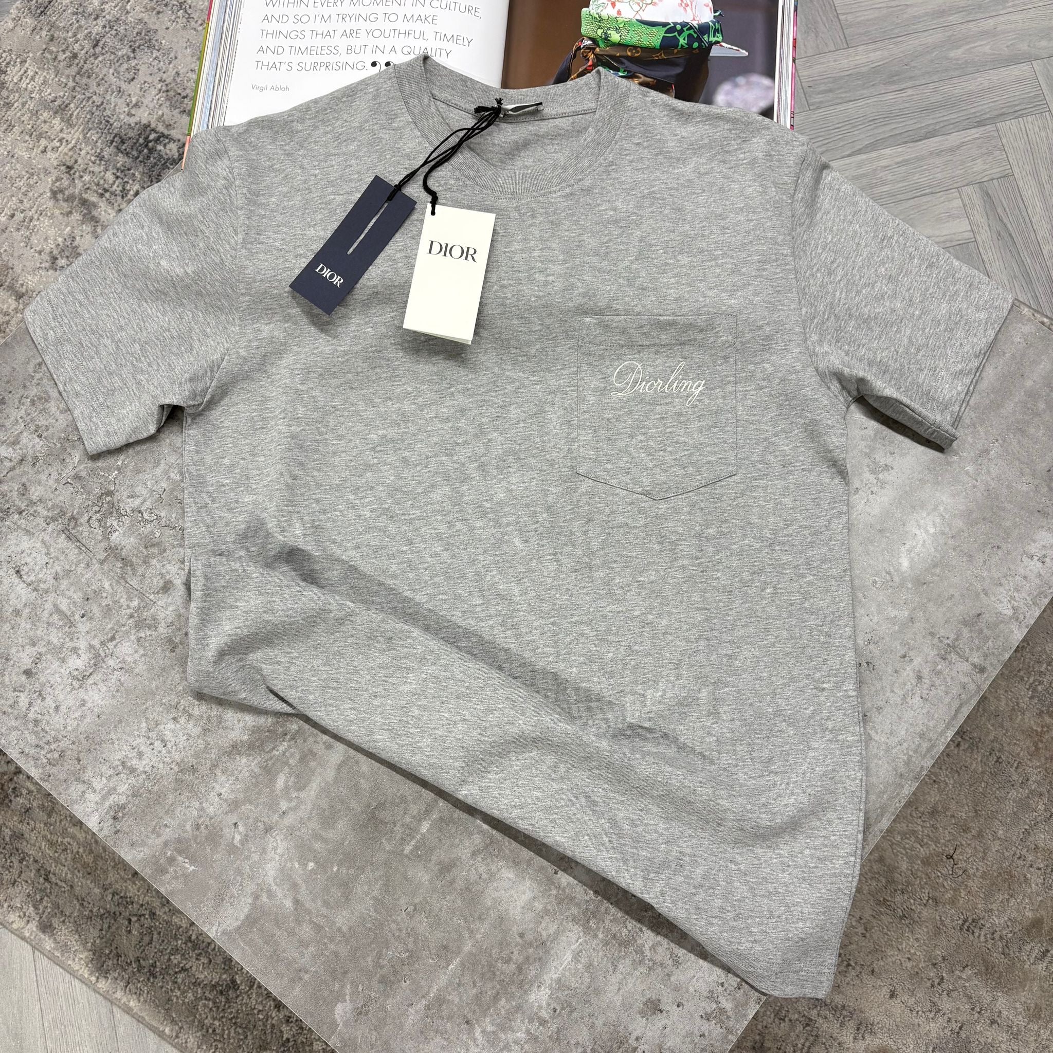 CD POCKET T SHIRT - GREY
