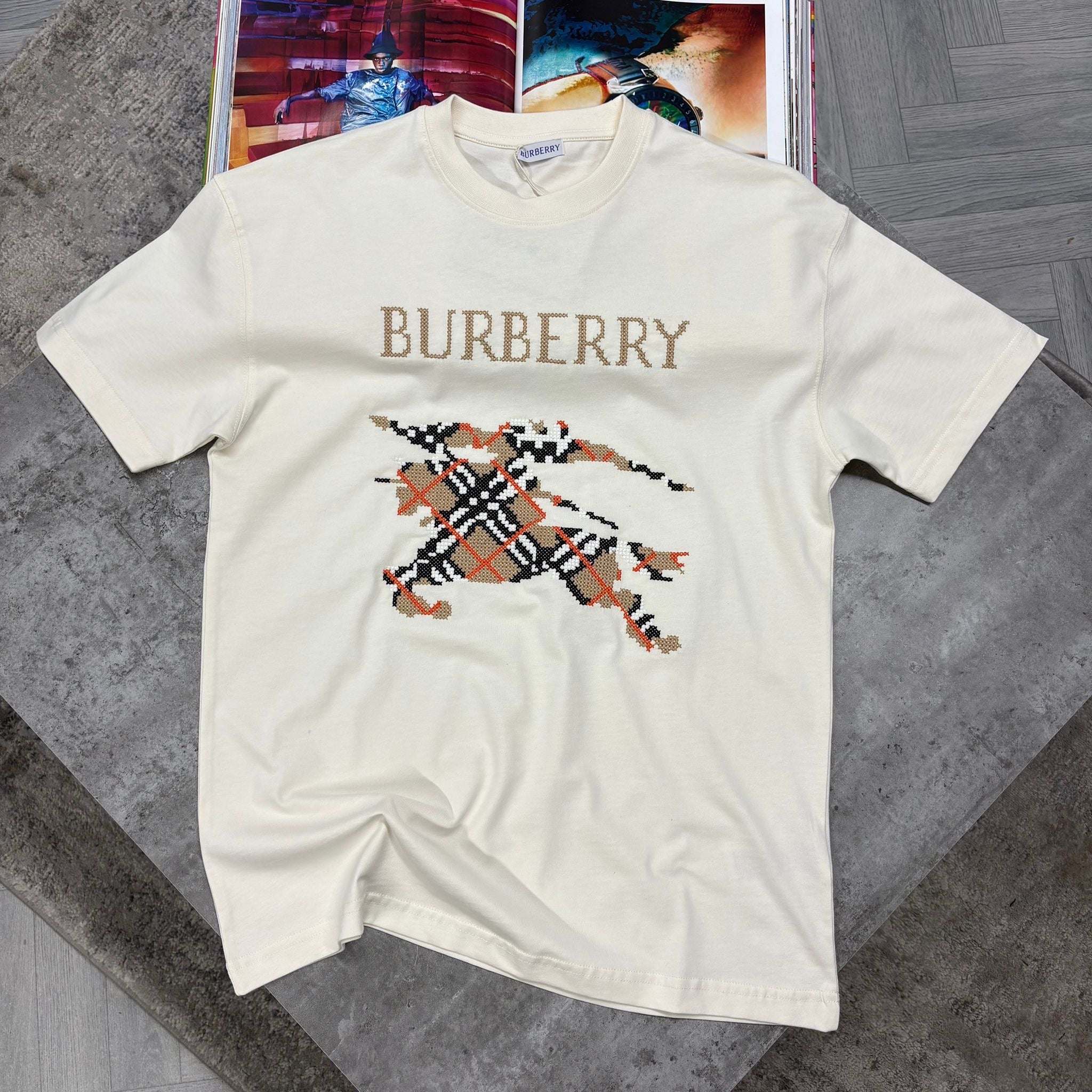 BBR PATCH LOGO T SHIRT - BEIGE