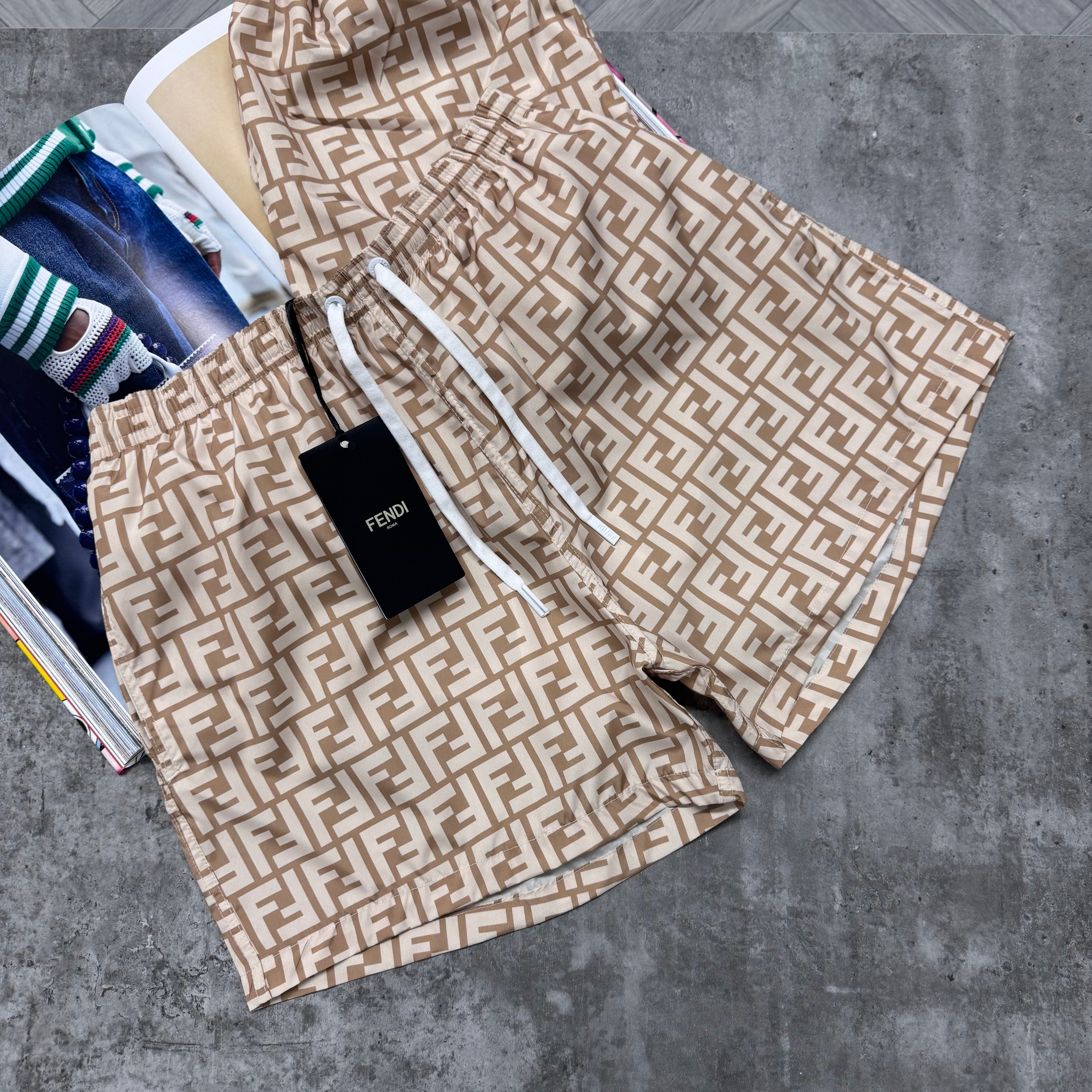 FDI SWIM SHORTS - BEIGE