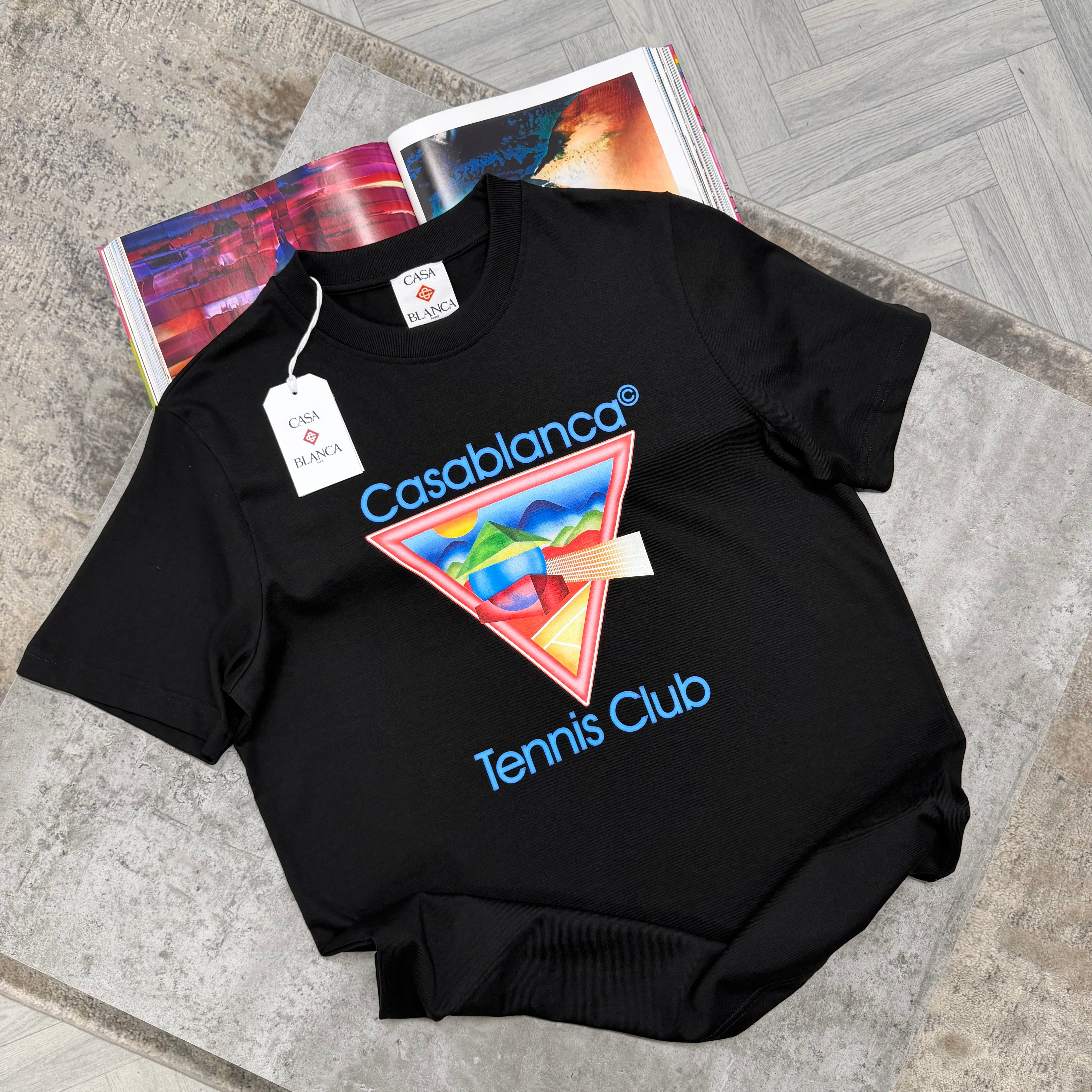 CB TENNIS CLUB T SHIRT - BLACK