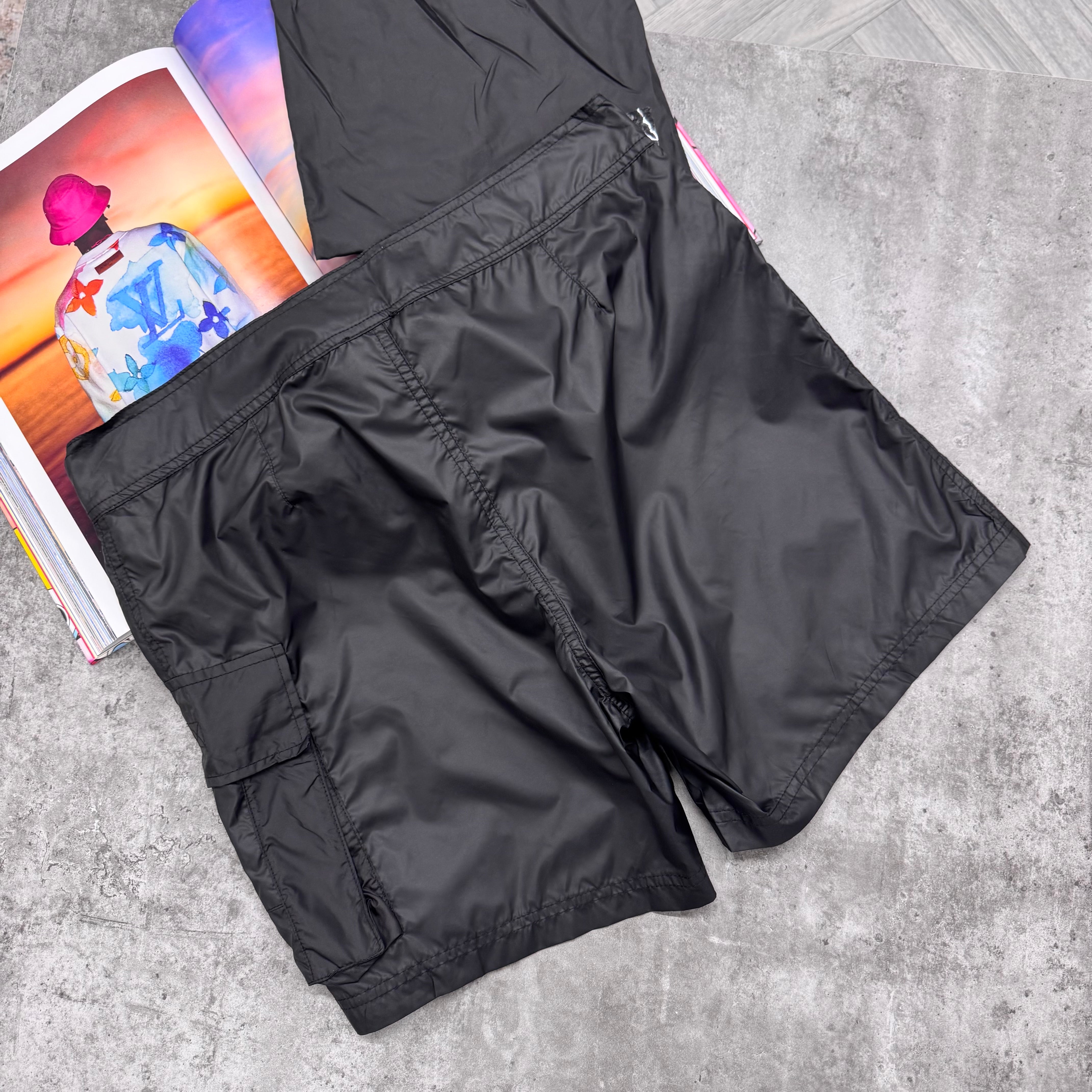 CD LOGO SWIM SHORTS - BLACK