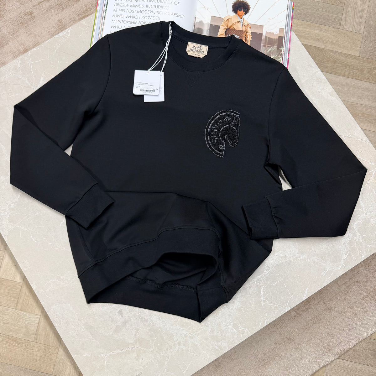 H CREWNECK - BLACK