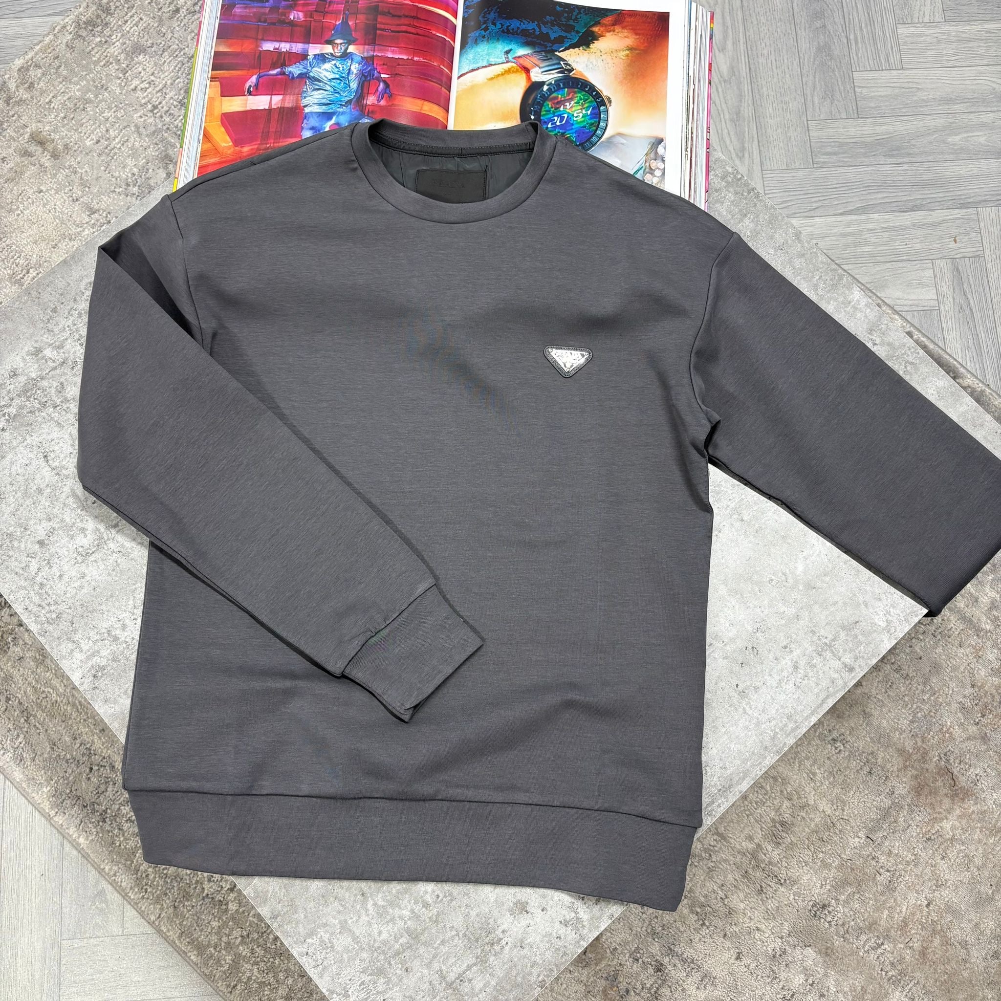 PDA CREWNECK JUMPER - CHARCOAL