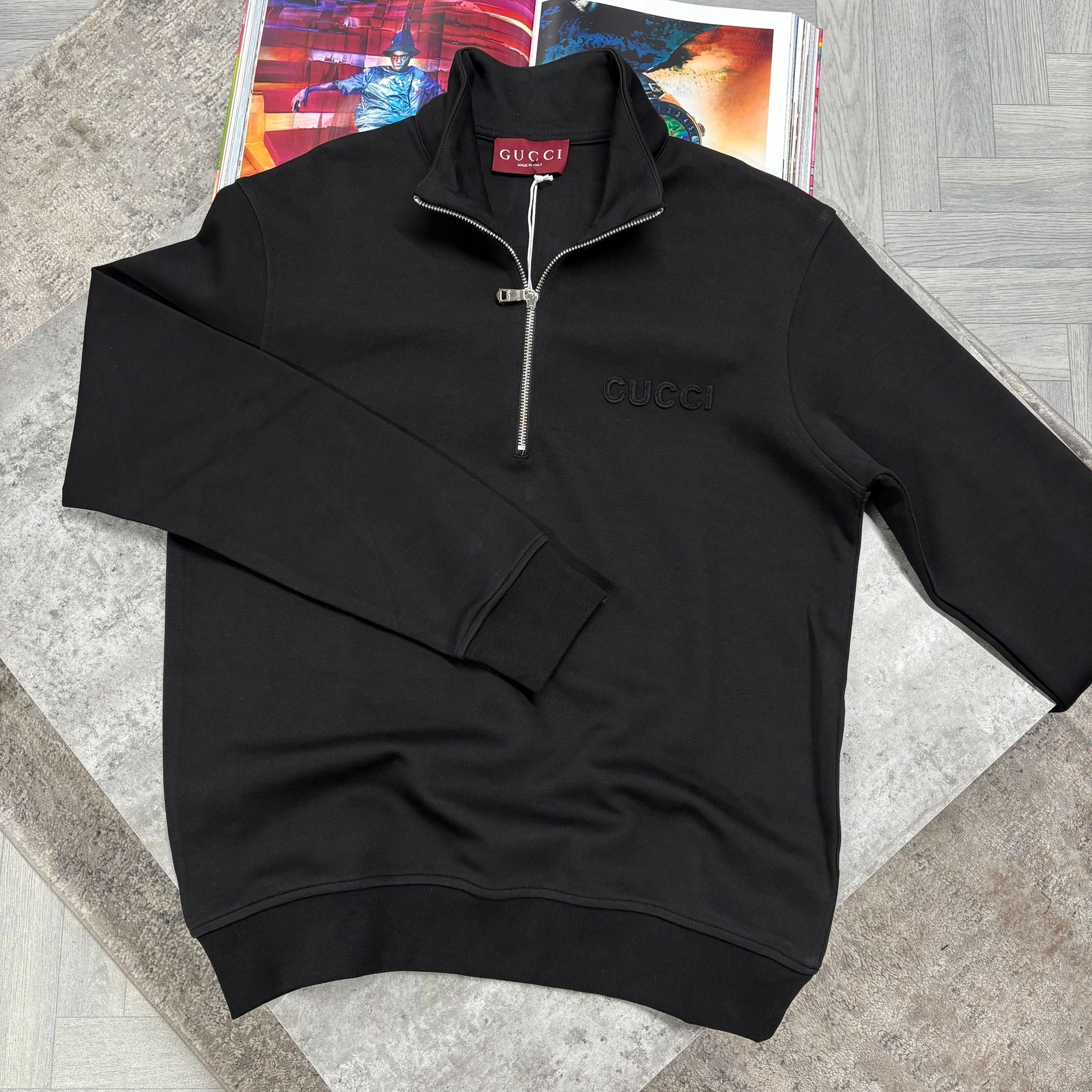 GCI HALF ZIP JUMPER - BLACK