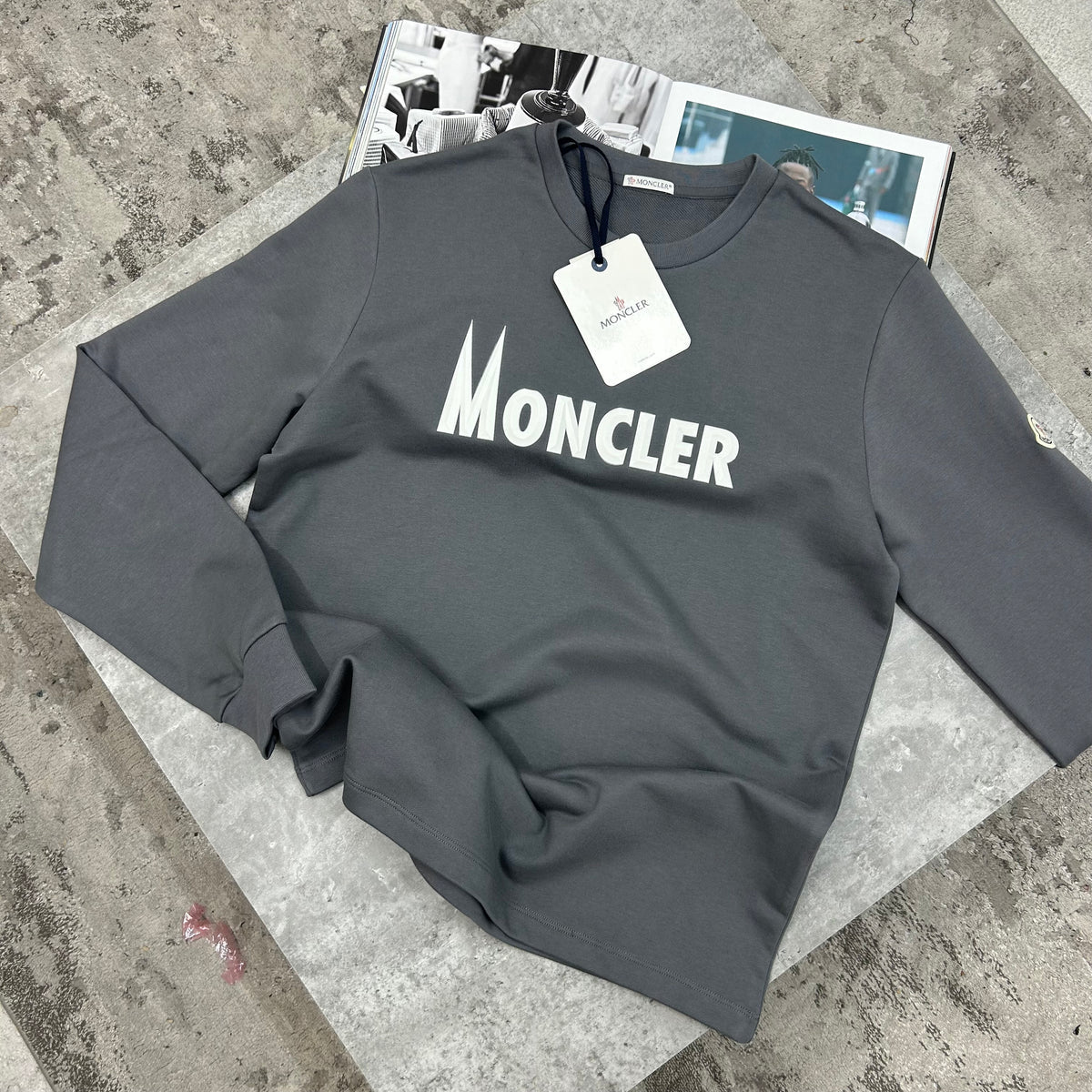 Moncler white jumper hot sale