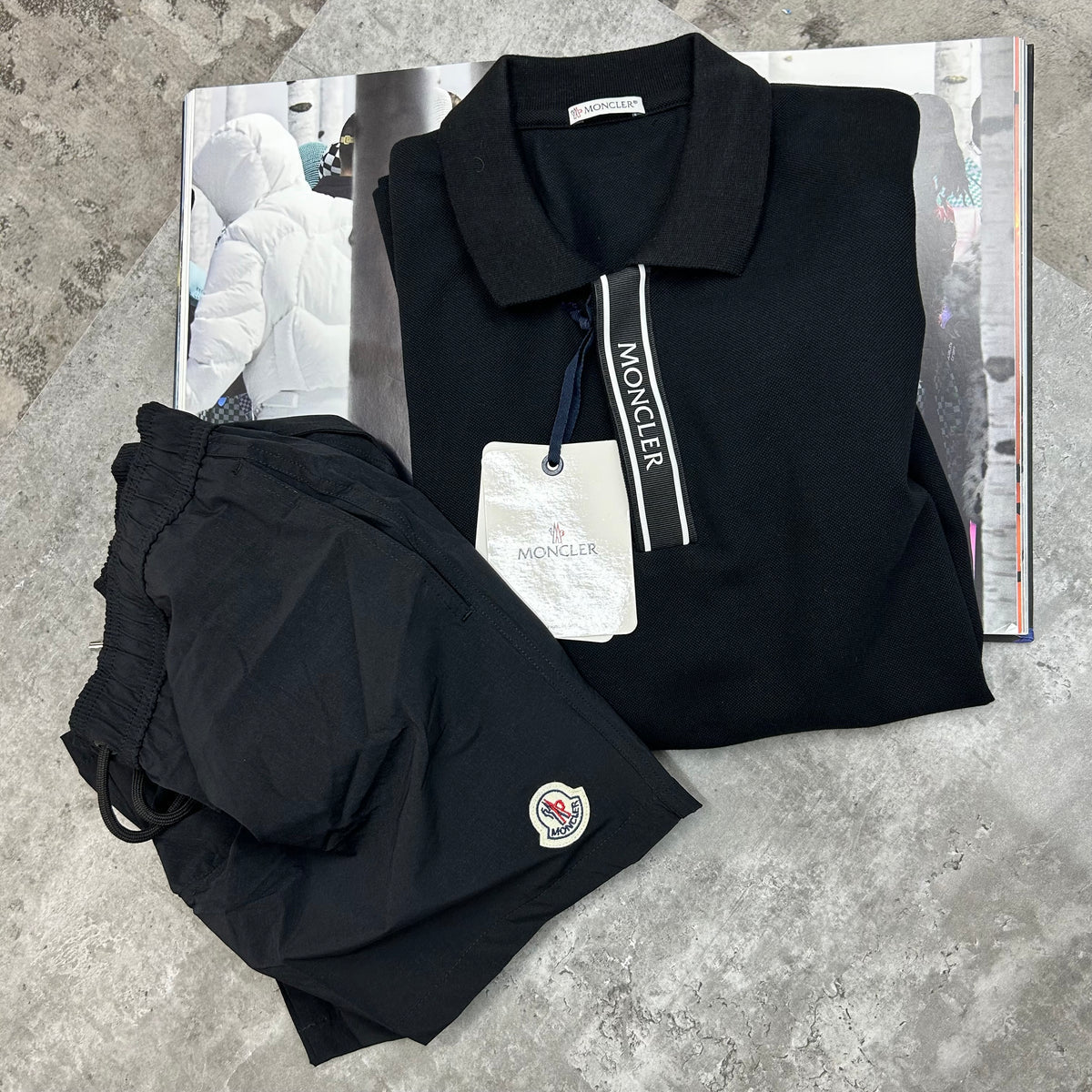 MNCLR POLO T SHIRT - BLACK
